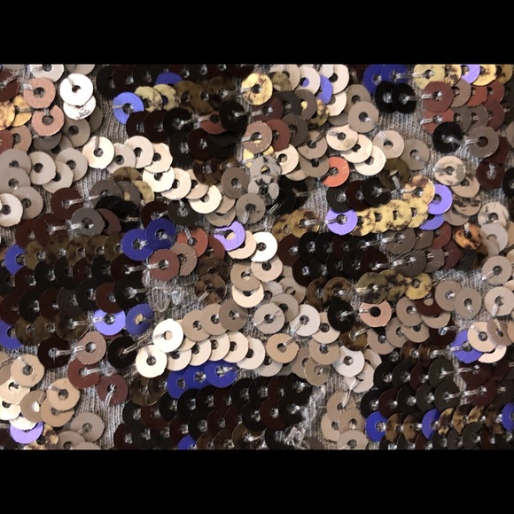 Express animal print sequins Paillettes mini skirt size S - Picture 9 of 11